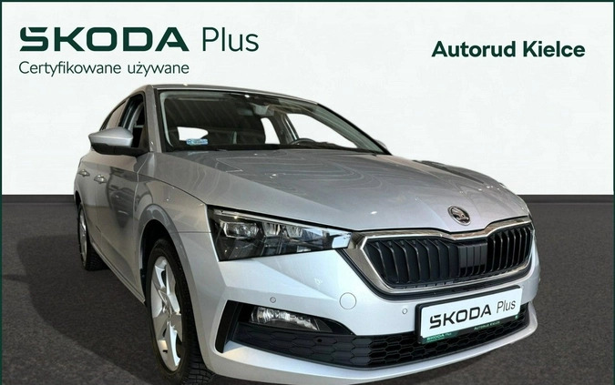 Skoda Scala cena 56900 przebieg: 148343, rok produkcji 2019 z Pabianice małe 154